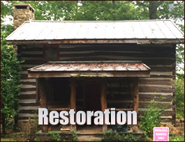 Historic Log Cabin Restoration  Troutman, North Carolina